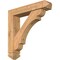 Ekena Millwork Olympic Arts and Crafts Smooth Bracket w/ Offset Brace, Western Red Cedar, 5 1/2"W x 26"D x 26"H BKT0604X26X26OLY03SWR - alternate 1